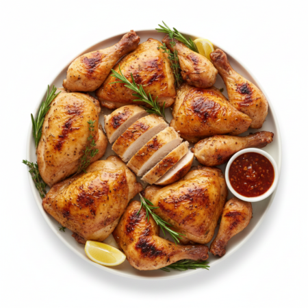 2 Legs, 2 Thigh, 3 Chest, 2 Wings