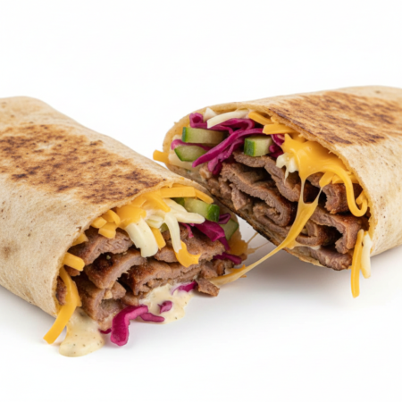 Cheesy Shawarma | Wrap | Pratha
