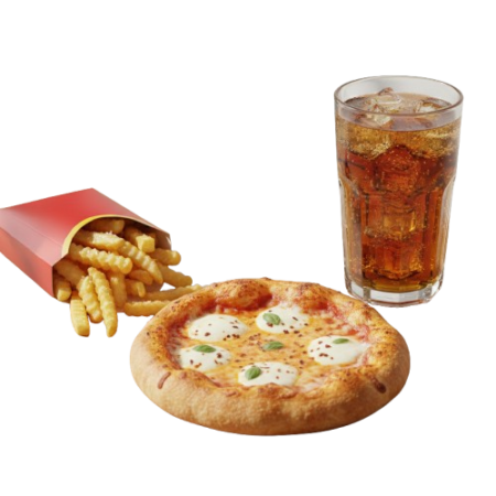 Deal 2, 1 Small Pizza + Fries + Drink 300ml